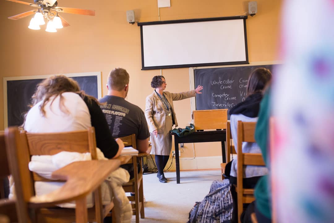 professor teaching class