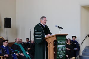 Blashford speaking at Fall Convocation