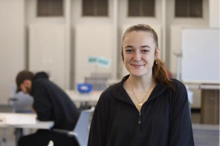 Student smiling