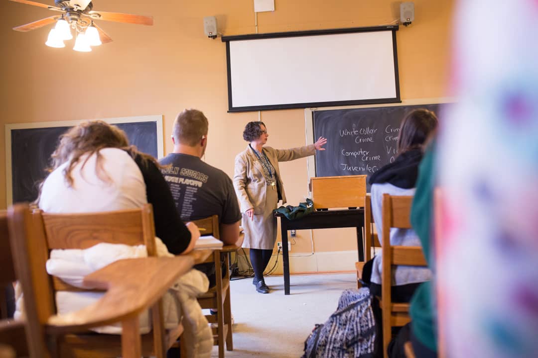 professor teaching class